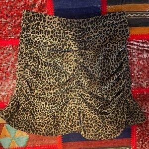 ZARA Leopard print Mini Skirt Size MEDIUM